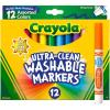 imageCrayola Broad Line Markers 12 Count Washable Markers for Kids Assorted Back to School Essentials Teacher Classrooms Must Have School Supplies 3