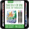 imageCrayola Brush ampamp Detail Dual Tip Marker Set 16 Markers 32 Colors Adult Coloring Markers Gifts for Teens ampamp AdultsBrush  Detail