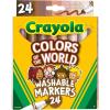 imageCrayola Colors of The World Markers 24 Count Skin Tone Markers for Kids Coloring Book Supplies Skin Colored Markers Gifts for Kids