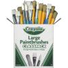 imageCrayola Paintbrush Variety Classpack 36ct Back to School Art Supplies for Kids Flat ampamp Round Paint Brushes for Toddlers ampamp Classrooms Easy GripPaintbrush Variety Pack