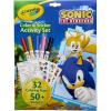 imageCrayola Sonic Color and Sticker Activity Set with Pipsqueak Markers Gift for Kids Sonic Coloring Pages and Stickers 3