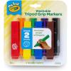 imageCrayola Triangle Toddler Markers 8ct Easy Grip Washable Markers for Toddlers Arts ampamp Crafts Supplies Coloring for Young Kids Nontoxic