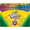 imageCrayola Twistables Colored Pencil Set for Kids 50ct No Sharpen Coloring Book Pencils Essential Classroom Supplies Cute Back to School Gifts for Kids 4