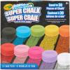 imageCrayola Washable Outdoor Sidewalk Chalk Collection 130ct Bulk AntiRoll Chalk Sticks for Kids Classroom Recess Toys Outdoor Toys ampamp Activities for KidsSuper Chalk