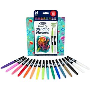 imageCrayola Blending Marker Set 16 Count Markers 2 Colorless Blenders Adult Coloring Markers Gifts for Teens ampamp Adults