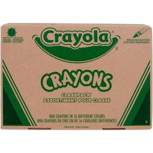 imageCrayola Bulk Crayon Classpack  800ct 16 Colors Back to School Essentials Kids Crayons Arts ampamp Crafts Supplies Teacher Classroom Must Haves Ages 3