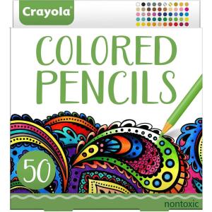 imageCrayola Colored Pencils For Adults 50ct Colored Pencil Set for Adult Coloring Books Coloring Set Gift for Teens ampamp Adults Amazon Exclusive50 Count