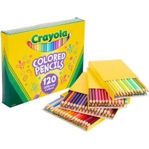 imageCrayola Colored Pencils Set for Kids 120ct Bulk Art Supplies for Kids Back to School Essentials Teacher Classroom Must Haves Coloring Book Pencils1 Count Pack of 1