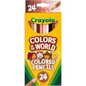 imageCrayola Colors of the World Colored Pencil Set 24ct Skin Tone Colored Pencils for Kids Coloring Book Pencils Gifts for KidsColored Pencils