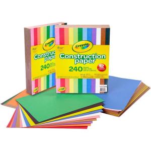 imageCrayola Construction Paper  480ct 2pck Bulk Back to School Essentials For Kids Teacher Classroom Must Have Art Paper Arts ampamp Crafts SuppliesConstruction Paper