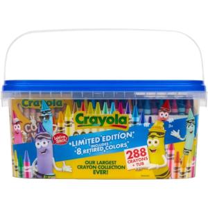 imageCrayola Crayon Tub  Limited Edition Colors 288ct Bulk Crayons for Kids Must Have Classroom Art Supplies for Preschool ampamp Kindergarten Bulk Classroom EssentialsLimited Edition