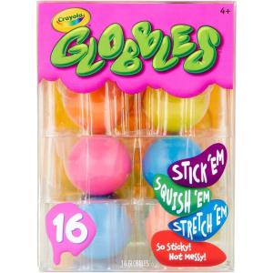 imageCrayola Globbles Fidget Toy 6ct Sticky Stress Ball for Adults ampamp Kids Classroom Fidget Toys Calming Sensory Toys for Stress Relief Back to School Gifts16 Count