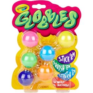 imageCrayola Globbles Fidget Toy 6ct Sticky Stress Ball for Adults ampamp Kids Classroom Fidget Toys Calming Sensory Toys for Stress Relief Back to School Gifts6 Count Pack of 1