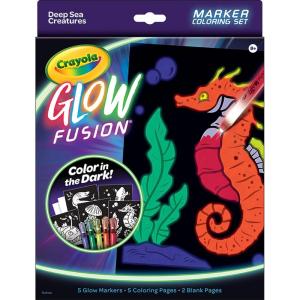 imageCrayola Glow Fusion Glow in The Dark Coloring Set with Markers Alien ampamp Monster Coloring Pages Gift for KidsDeep Sea Creatures