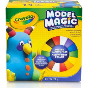 imageCrayola Model Magic Variety Pack 14ct Kids Air Dry Clay 7oz Bulk Modeling Clay Alternative Essential Preschool ampamp Kindergarten Classroom Art Supplies