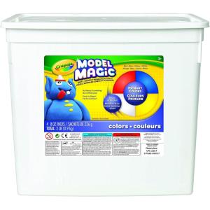 imageCrayola Model Magic White Modeling Clay Alternative Reusable Sculpting Material Air Dry Kids Arts ampamp Crafts Supplies 2lb Bucket Classroom Must HavePrimary Colors