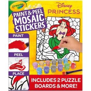 imageCrayola Mosaic Stickers 20 Pcs Peel ampamp Paint by Number Kids Washable Arts ampamp Crafts Sticker Sheet
