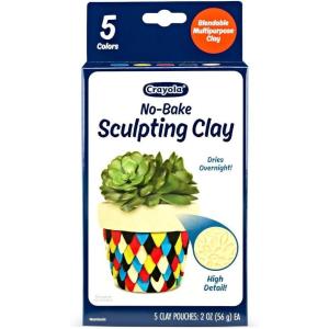 imageCrayola No Bake Sculpting Clay 5 Colors 2oz Air Dry Modeling Clay Crafting Supplies for Teens ampamp Adults Artistic Gift 8