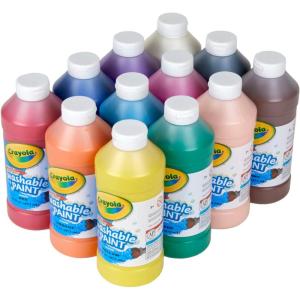 imageCrayola Paintbrush Variety Classpack 36ct Back to School Art Supplies for Kids Flat ampamp Round Paint Brushes for Toddlers ampamp Classrooms Easy GripWashable Paints