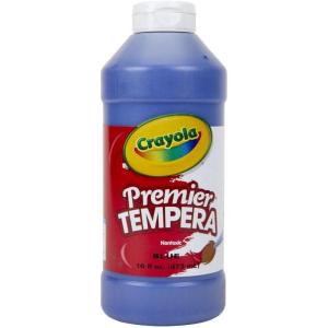 imageCrayola Premier Tempera Paint for Kids  Blue 16oz Kids Classroom Supplies Great for Arts ampamp Crafts Non Toxic Easy Squeeze BottleBlue
