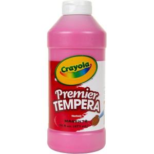 imageCrayola Premier Tempera Paint for Kids  Blue 16oz Kids Classroom Supplies Great for Arts ampamp Crafts Non Toxic Easy Squeeze BottleMagenta