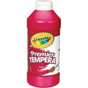 imageCrayola Premier Tempera Paint for Kids  Blue 16oz Kids Classroom Supplies Great for Arts ampamp Crafts Non Toxic Easy Squeeze BottleRed