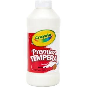 imageCrayola Premier Tempera Paint for Kids  Blue 16oz Kids Classroom Supplies Great for Arts ampamp Crafts Non Toxic Easy Squeeze BottleWhite