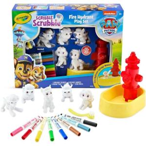 imageCrayola Scribble Scrubbie PAW Patrol Figurine Playset Customizable PAW Patrol Toys ampamp Gifts for Toddlers Reusable Coloring Activity Ages 3Paw Patrol Fire Hydrant Playset