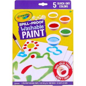 imageCrayola Spill Proof Paint Set Washable Paint for Kids Ages 3 4 5 6