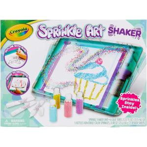 imageCrayola Sprinkle Art Shaker Rainbow Arts and Crafts Gifts for Girls ampamp Boys Ages 5 6 7 8Standard