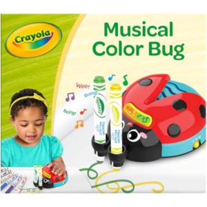 imageCrayola Toddler Touch Lights Musical Sensory Toys for Toddlers Light Up Drawing Pad Mess Free Painting Travel Activity Gift for Toddlers 2Musical Doodle Bug