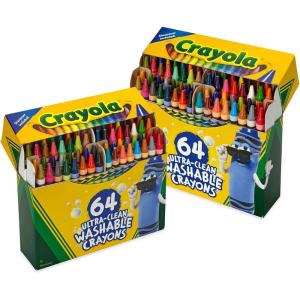 imageCrayola Washable Crayons for Kids  64ct 2 Boxes Bulk Crayons for Toddler Arts ampamp Crafts Teacher Classroom Must Haves Back to School Supplies for Kids Amazon Exclusive