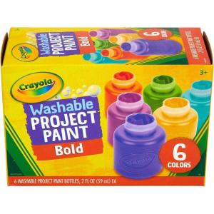 imageCrayola Washable Kids Paint 6ct Essential Preschool Supplies Paint Set for Kids Must Have Arts ampamp Crafts Supplies Nontoxic Preschool Learning Activities for ToddlersBold