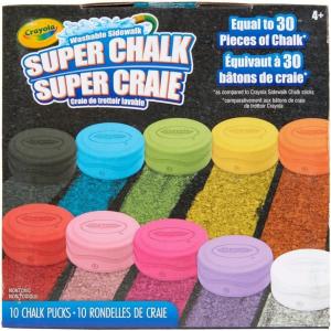 imageCrayola Washable Outdoor Sidewalk Chalk Collection 130ct Bulk AntiRoll Chalk Sticks for Kids Classroom Recess Toys Outdoor Toys ampamp Activities for KidsSuper Chalk
