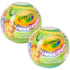imageEaster Basket Essentials Crayola ImagiPals Surprise Animal Toy Eggs  2 Pack Collectable Animal Eraser for Kids Mystery Toy for Kids Goodie Bag Filler