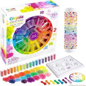 imageFashion Angels Crayola Creations Color Theory Bead Kit Multicolored 2000 Bead Set ampamp Wheel DIY Jewelry Kit for Kids Teen Girls ampamp Boys