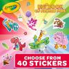 imageCrayola Epic Book of Awesome Coloring Book 288pgs Animal Coloring Pages Glitter Stickers Travel Activity Gift for Kids Ages 3Animal Pals