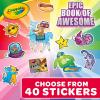 imageCrayola Epic Book of Awesome Coloring Book 288pgs Animal Coloring Pages Glitter Stickers Travel Activity Gift for Kids Ages 3Epic Book of Awesome