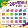 imageCrayola Watercolor Colored Pencils 24ct Watercolor Paint Alternative Watercolor Pencil Set for Kids Art Supplies Gift for Kids 31 Count Pack of 1