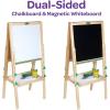 imageCrayola Wooden Art Easel for Kids 2in1 Dry Erase Board ampamp Chalkboard Gifts for Toddlers Ages 3 4 5Mini Easel