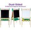 imageCrayola Wooden Art Easel for Kids 2in1 Dry Erase Board ampamp Chalkboard Gifts for Toddlers Ages 3 4 5Wooden Easel