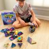 imageCreateOn Crayola Cosmic Magnetic Tiles Building Set for Kids Magnetic Building Toys for Kids STEM Learning Toys for Boys and Girls Ages 3 and Up  36Pieces Cosmic40 Pieces