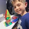 imageCreateOn Crayola Mini Magnetic PIPTiles Bold Colors  Building Set for Kids Magnetic Building Toys for Kids STEM Travel Toys for Boys and Girls Ages 3 24Piece Set BoldBold