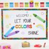imageEureka 847818 Crayola Crayons Mini Alphabet Bulletin Board Set for Teachers and Classrooms Multicolor 31pcs