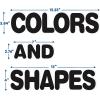 imageEureka Colors ampamp Shapes Bulletin Board Set 28 Pieces EU847813OSFA Pack of 2