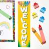imageEureka Crayola Crayons Door Window and Bulletin Board GoAround Classroom Decorations for Teachers 12 Pieces