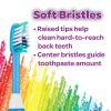 imageGUM Crayola Marker Childrens Toothbrush Soft Bristled Kids Toothbrush Set Age 3 Suction Cup Base 3 Count3 Count