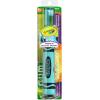 imageGUM Crayola Power Toothbrush for Kids Extra Soft Bristled Toddler Toothbrushes Travel Cap  Suction Cup Base Batteries Included 1 Count1 Count