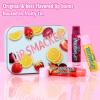 imageLip Smacker Crayola Crayon Stackable Flavored Clear Lip Balm Blue  Moisturizing SoothingGrape  Lemon  Strawberry