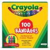 imageCrayola Shaped Kids Bandages 100 CT  Great for Birthdays Party Supplies Stickers Stocking Stuffer or White Elephant Gift  Adhesive Bandages for Minor Cuts Scrapes ampamp Burns